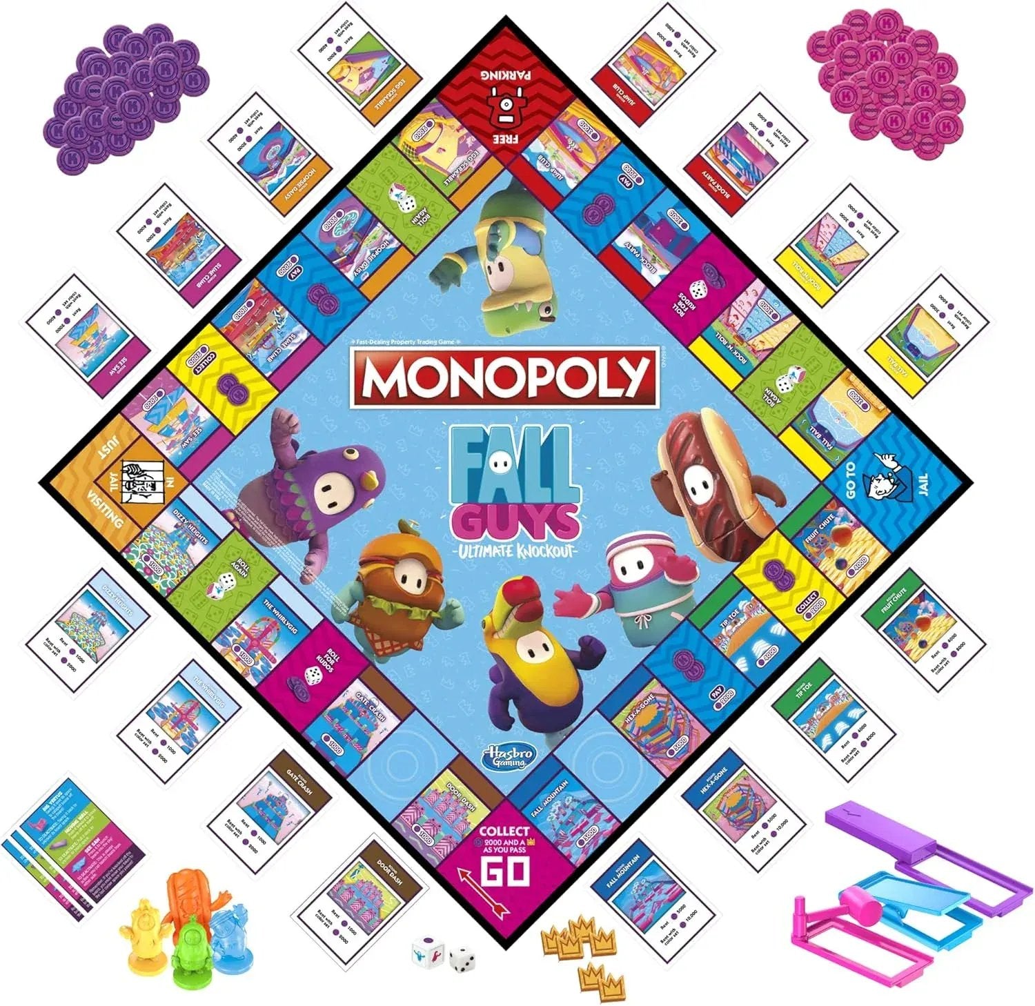 Rooleo MONOPOLY Fall Guys Ultimate Knockout Edition