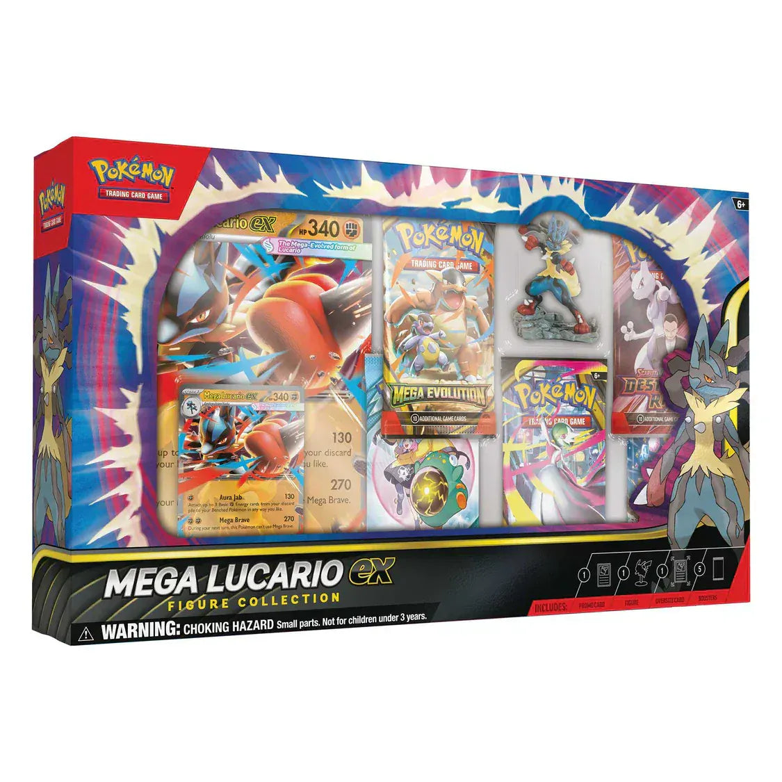 Rooleo Pokémon TCG: Mega Lucario ex Figure Collection