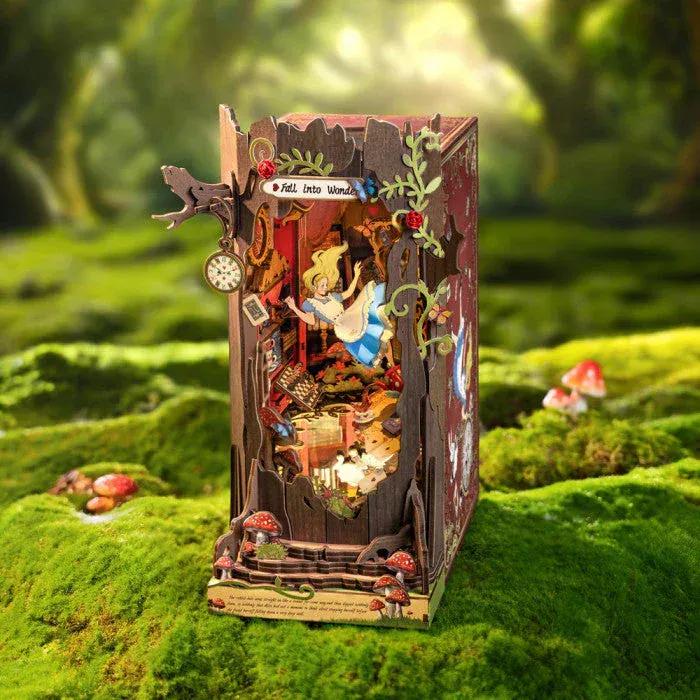Rooleo Rolife Book Nook Shelf Insert - Fall into Wonderland