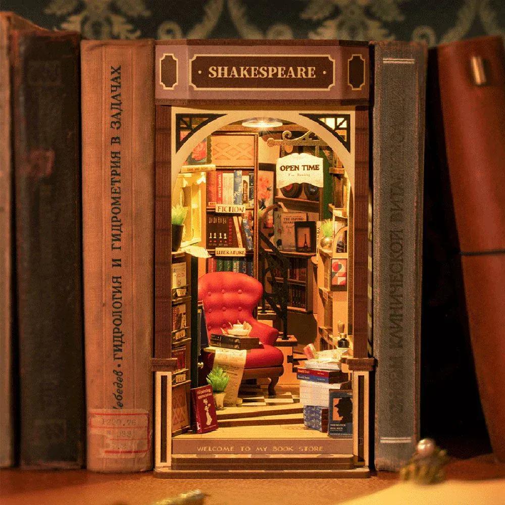Rooleo Rolife Shakespeare Bookstore Book Nook Model Kit