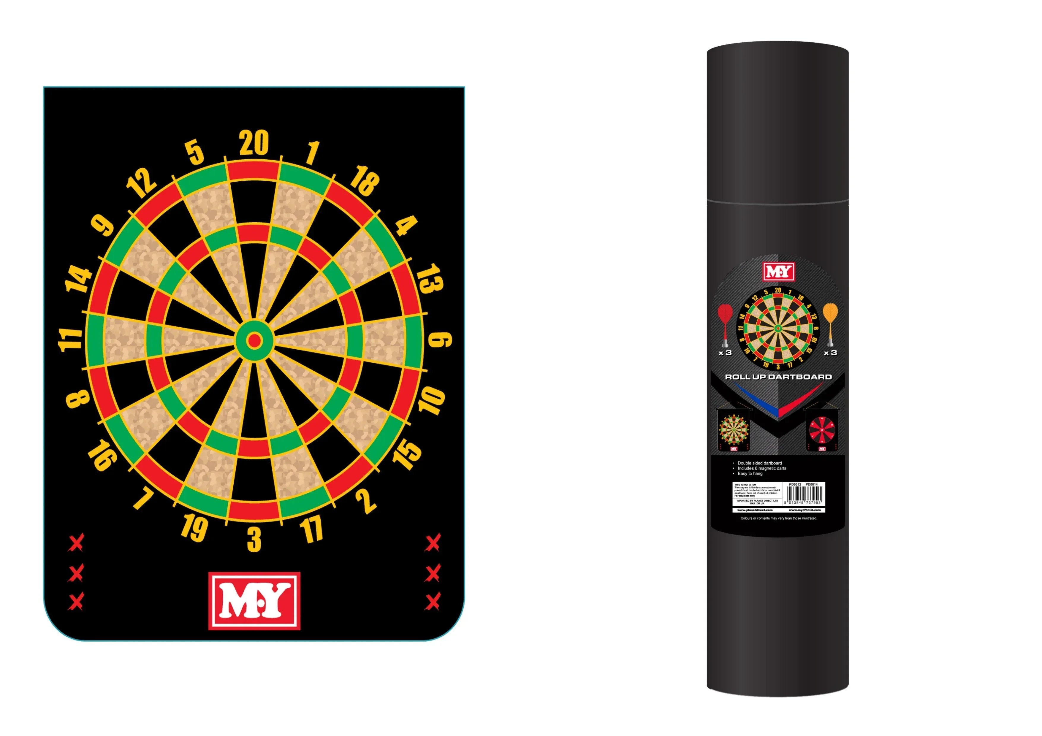 Rooleo Roll Up Dart Board - 15"