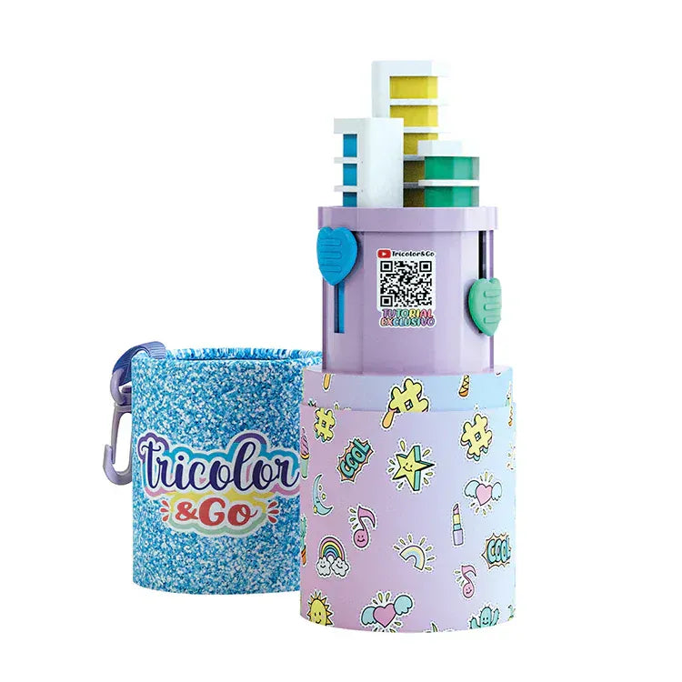 Rooleo Shinetastic Tri-Color & Go - Hair Chalk In Tube