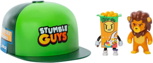 Rooleo Stumble Guys Hat with 2 Articulated Figures