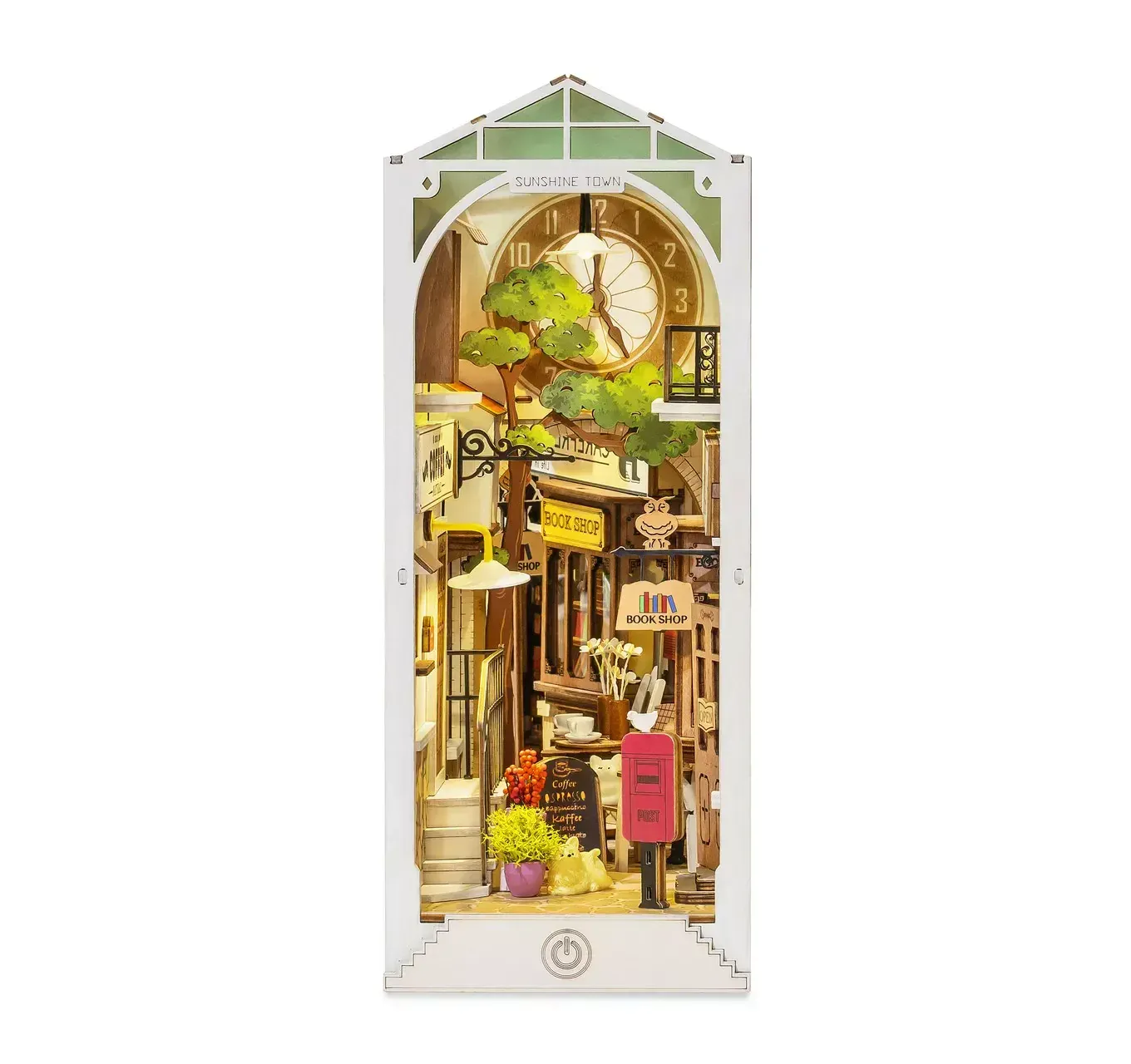 Rooleo Sunshine Town 3D Book Nook Wooden Puzzle TGB02