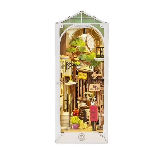 Rooleo Sunshine Town 3D Book Nook Wooden Puzzle TGB02