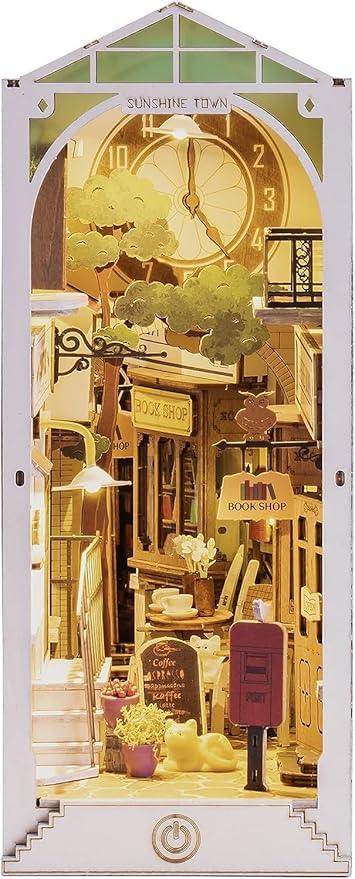 Rooleo Sunshine Town 3D Book Nook Wooden Puzzle TGB02