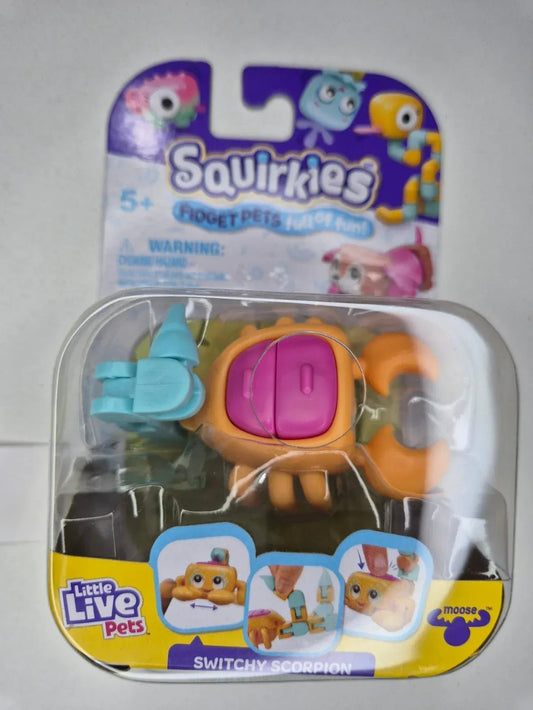 Rooleo Switchy SCORPION - Pink Orange Little Live Pets Squirkies