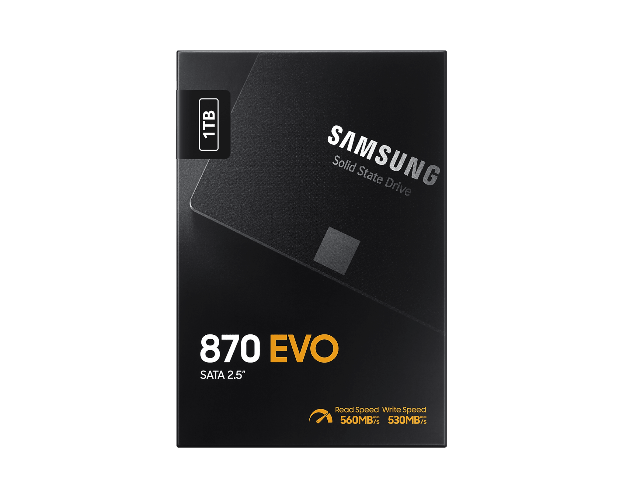 1 TB R/W 560/530 MB/s Samsung 870 EVO SSD 2.5" SATA3 with speeds of 560/530 MBs 8806090545917