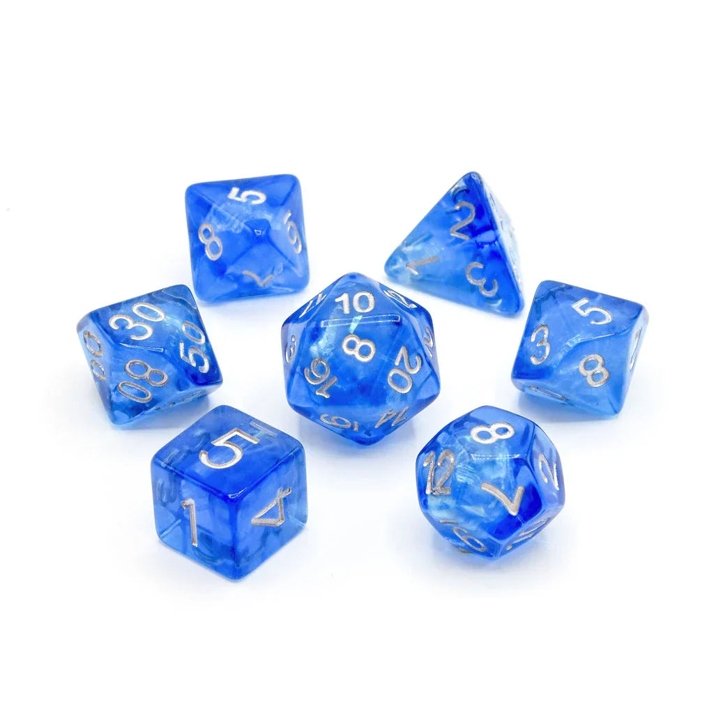 Sapphire Arcana | Soft Edge Resin | 7 Piece Set - DICE