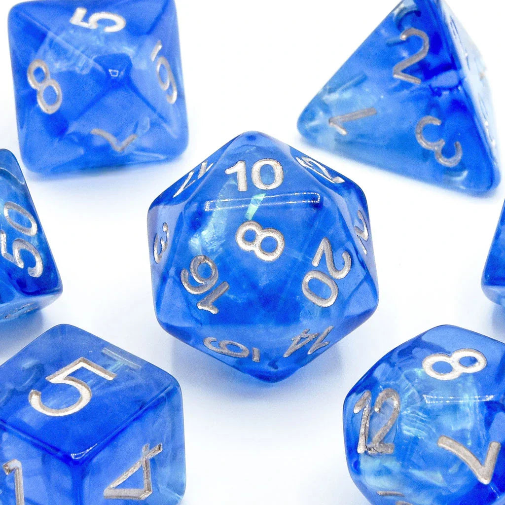 Sapphire Arcana | Soft Edge Resin | 7 Piece Set - DICE