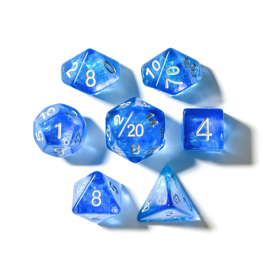 Sapphire Arcana | Soft Edge Resin | 7 Piece Set - DICE