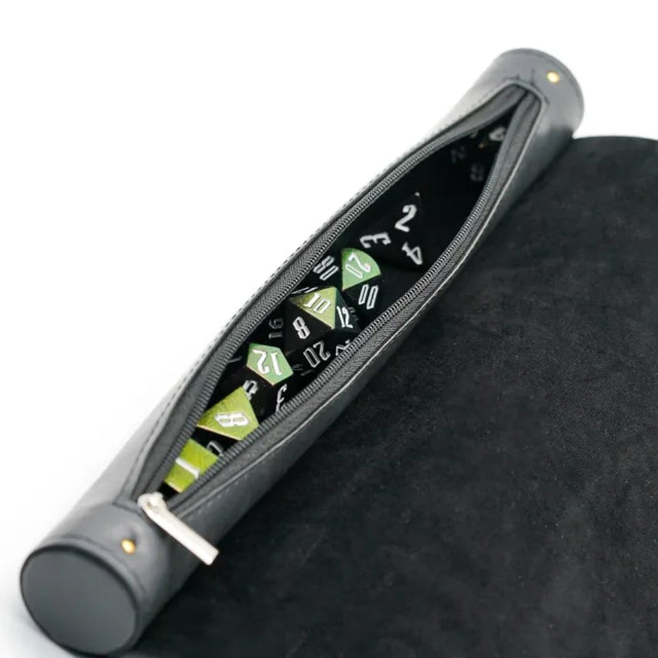 Tabletop Dominion Dice Tray Scroll of Secrets | Vegan Leather Dice Mat