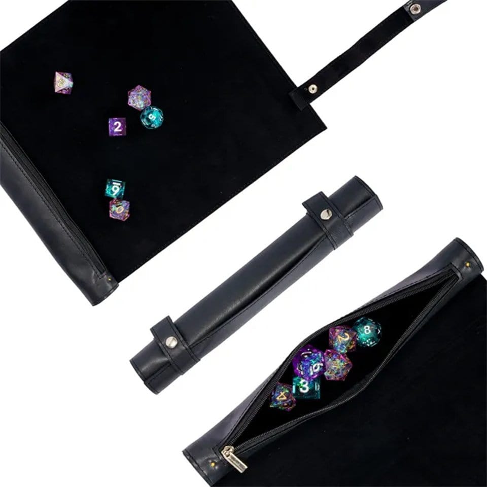 Tabletop Dominion Dice Tray Scroll of Secrets | Vegan Leather Dice Mat