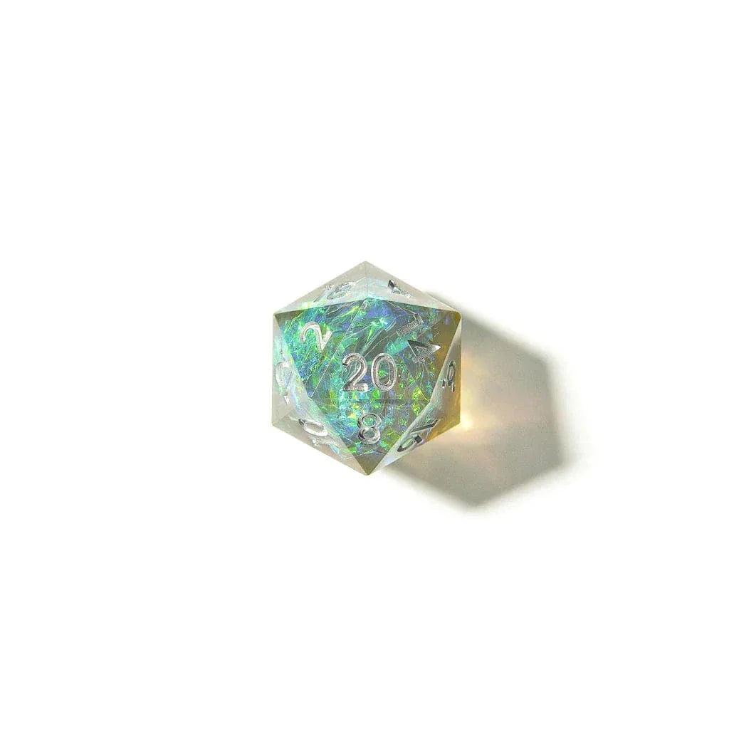 Tabletop Dominion DICE Sea Foam | Sharp Edge Dice | 7 Piece Set