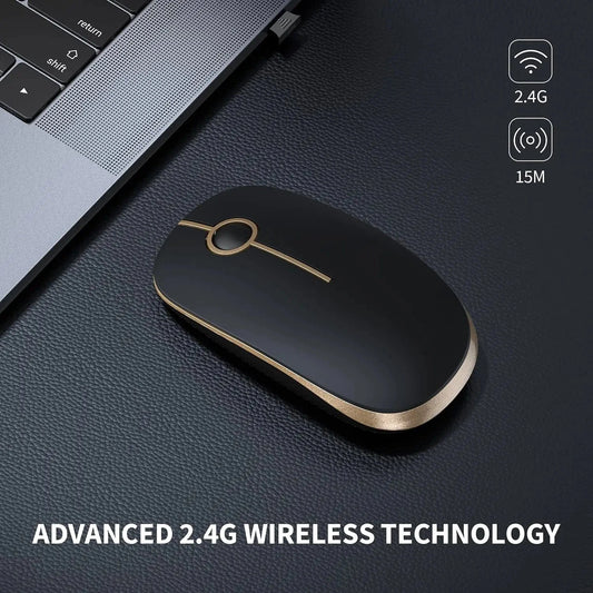 Seenda Silent Wireless Mouse with 1600 DPI Precision - Purple Anime