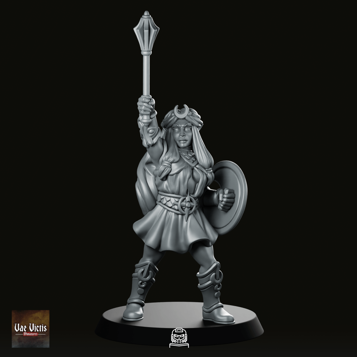 We Print Miniatures Fantasy Selune Cleric Paladin Miniature