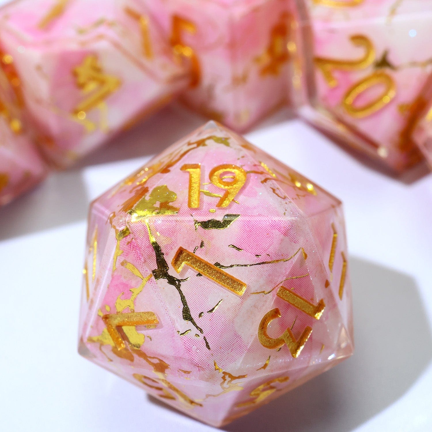 Tabletop Dominion DICE Seraphic Bloom | Art Core Dice | 7 Piece Set