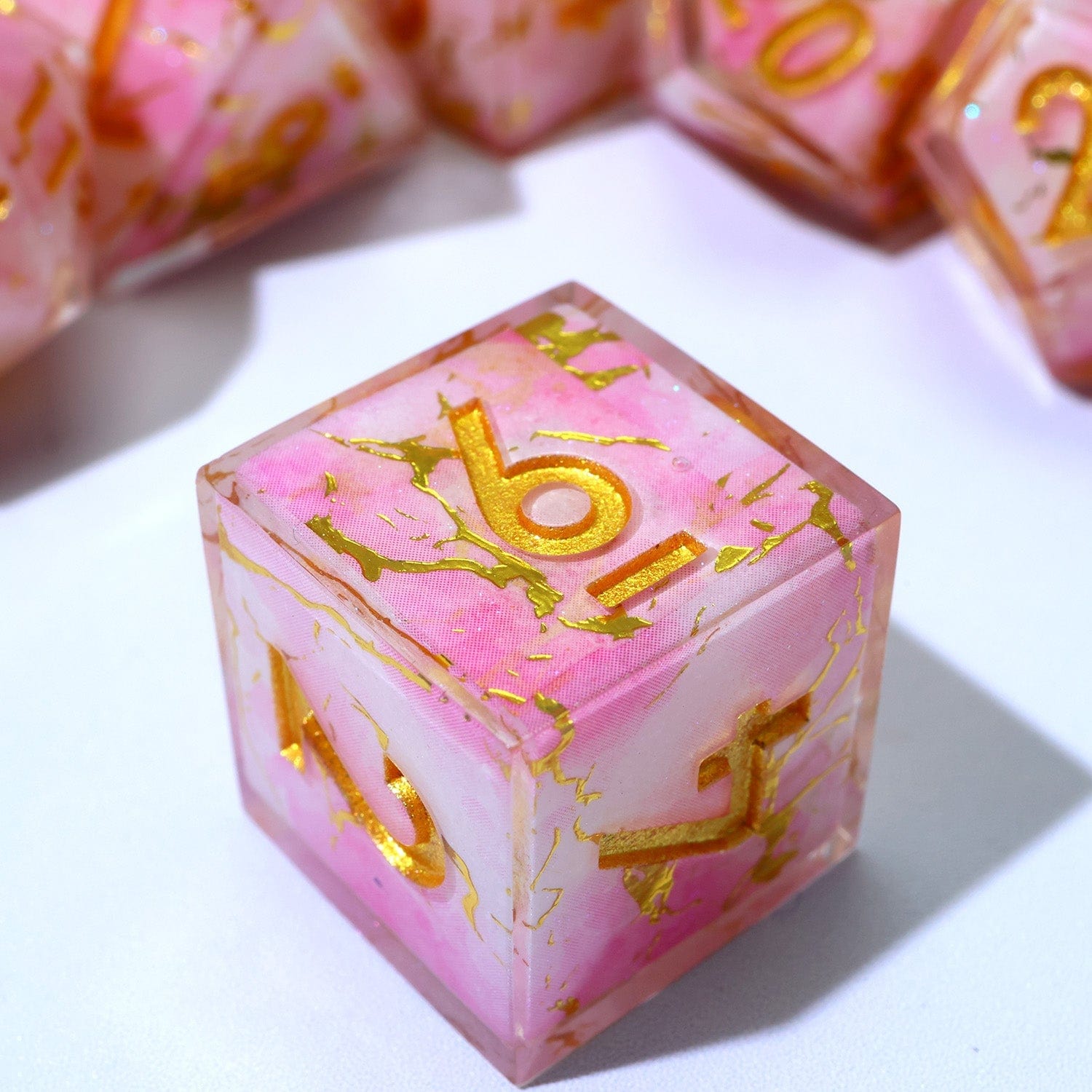 Tabletop Dominion DICE Seraphic Bloom | Art Core Dice | 7 Piece Set