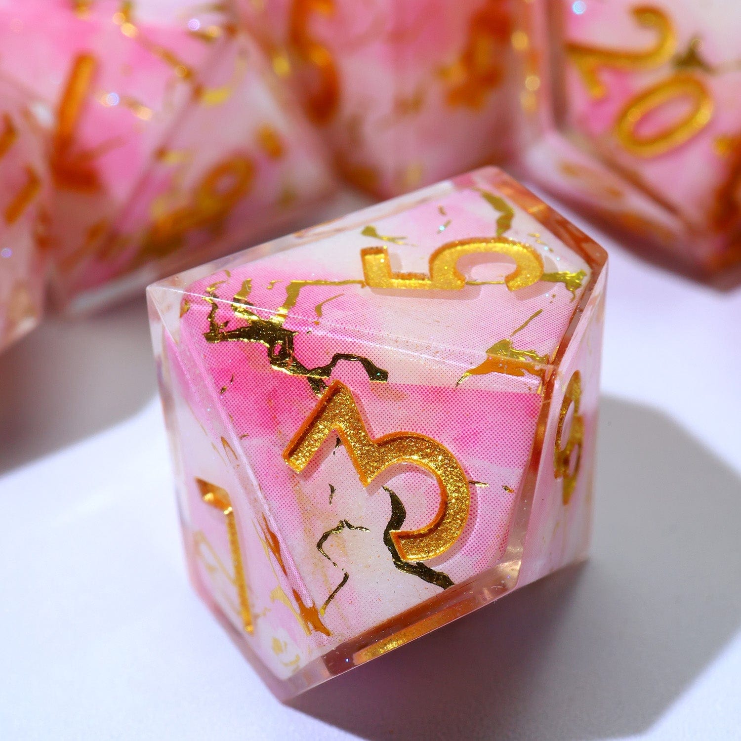 Tabletop Dominion DICE Seraphic Bloom | Art Core Dice | 7 Piece Set