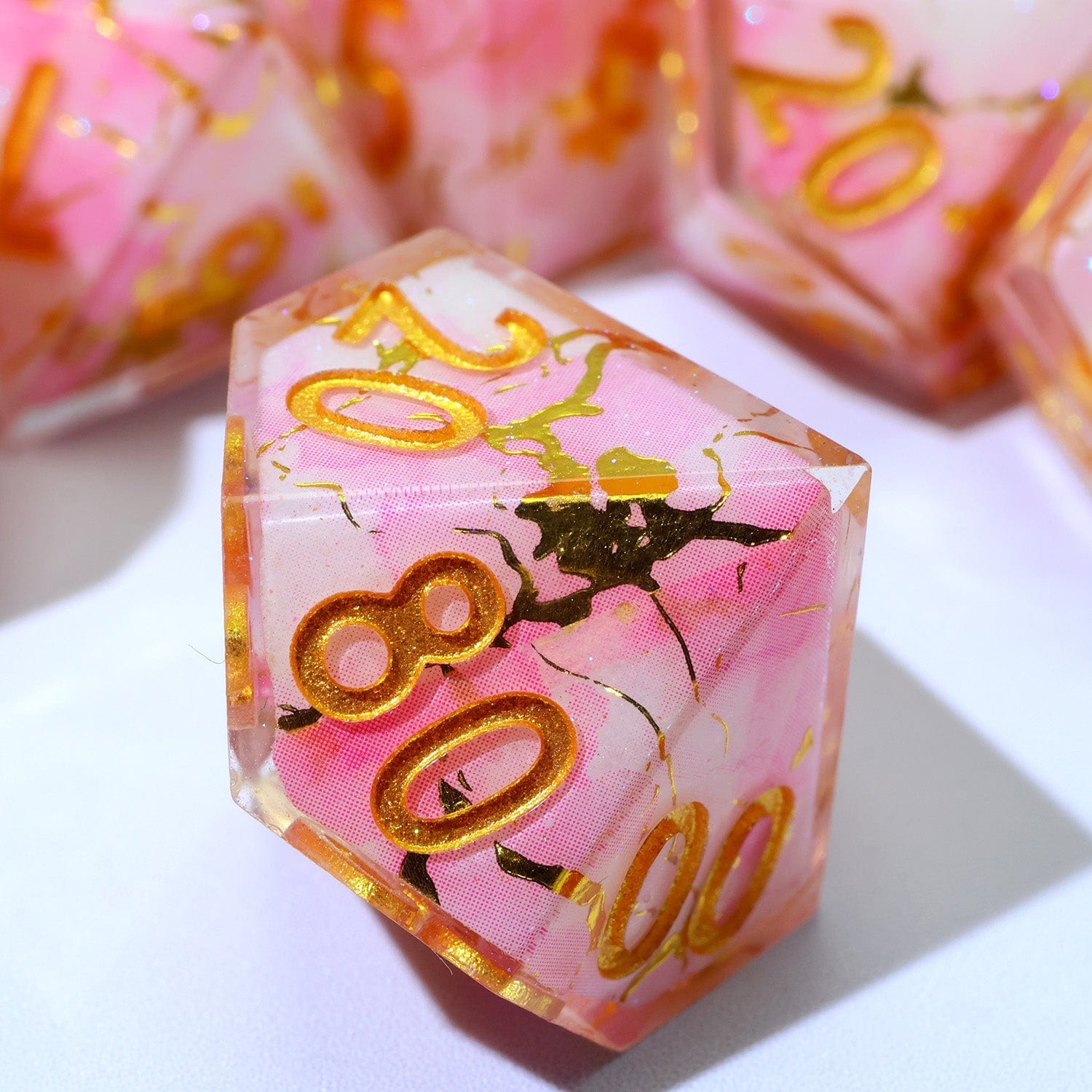 Tabletop Dominion DICE Seraphic Bloom | Art Core Dice | 7 Piece Set
