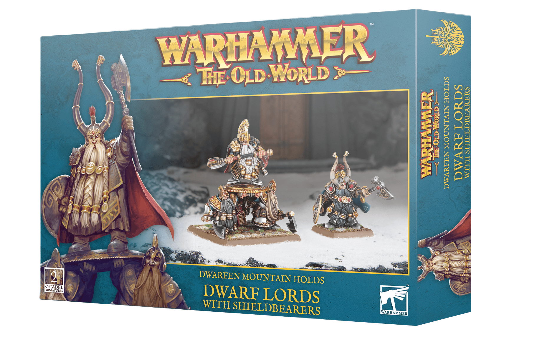 The Old World OLD WORLD DWARFEN MOUNTAIN HOLDS: DWARF LORDS WITH SHIELDBEARERS 5011921206858