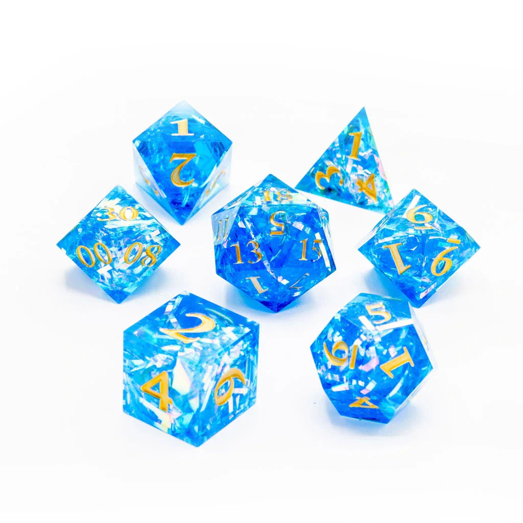 Skyward Spark | Sharp Edge Dice | 7 Piece Set - DICE