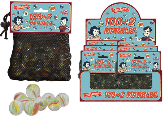 Snaps 100+2 Marbles "Retro" In Net Bag