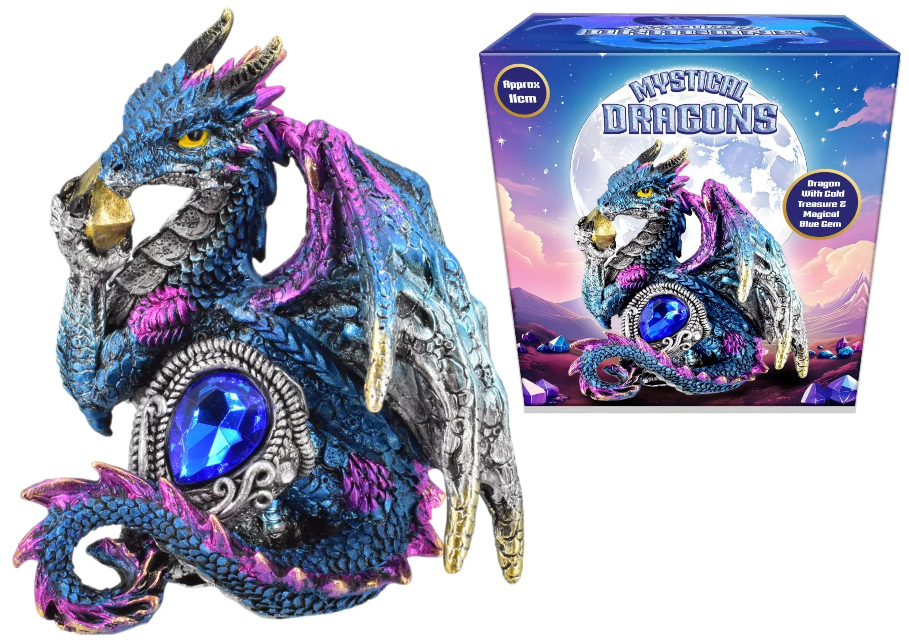Snaps 11cm Dragon With Blue Gem