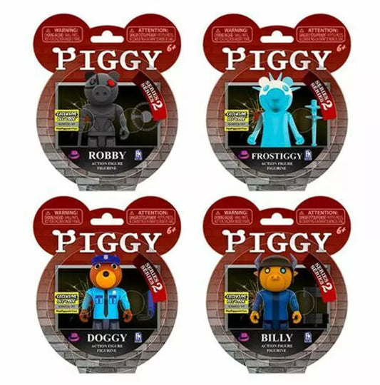 Snaps All 4 Characters Piggy Series 2 3.5" Action Figures