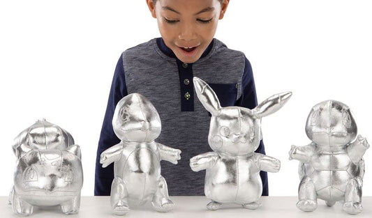 Snaps All 4 characters Pokemon 25th Celebration Silver Plush Assorted