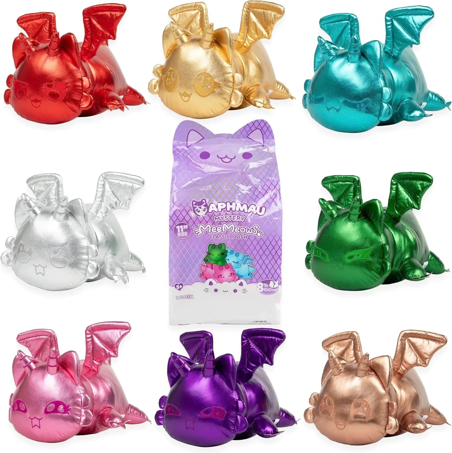 Snaps Aphmau MeeMeows 11” Classic Mystery Plush, Dragon