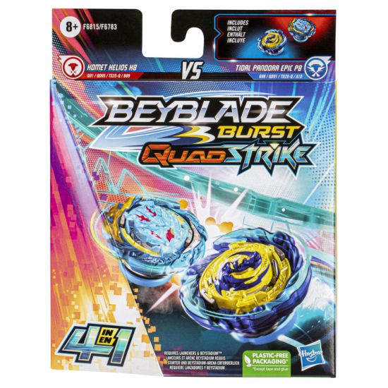 Snaps Beyblade Komet Helios H8 & Tidal Pandora Epic P8 Dual Pk