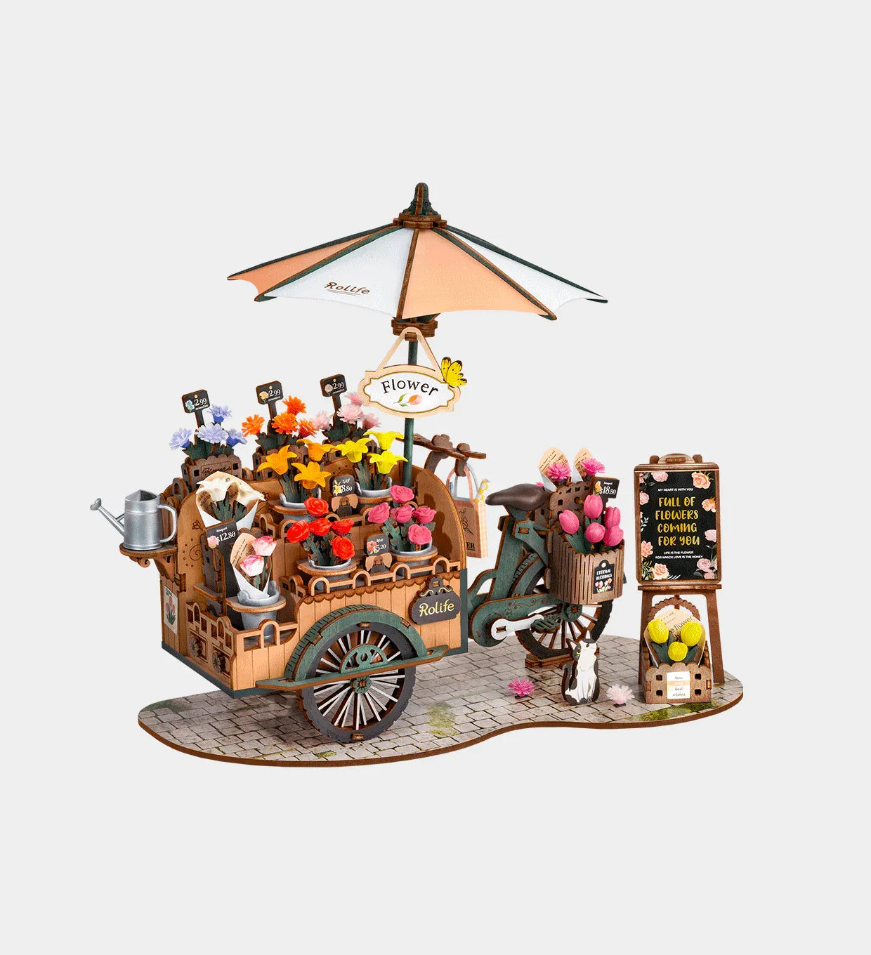 Snaps Blossom Cart 3D Wooden Puzzle