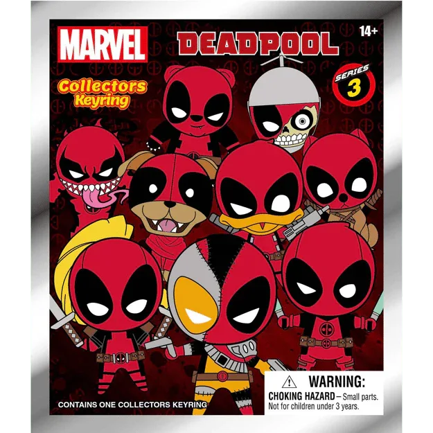 Snaps Deadpool Series 3 Bag Clips