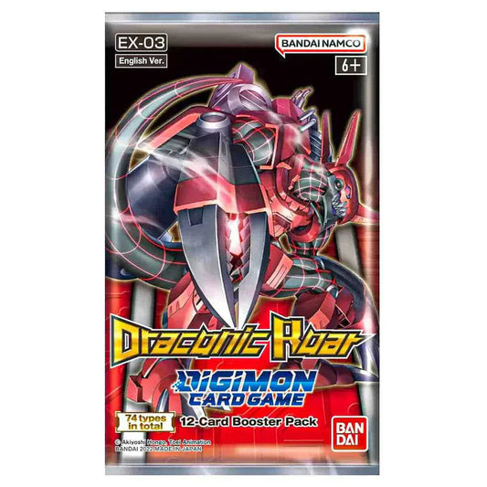 Snaps Digimon Card Game: Draconic Roar EX-03 - Single Booster Pack