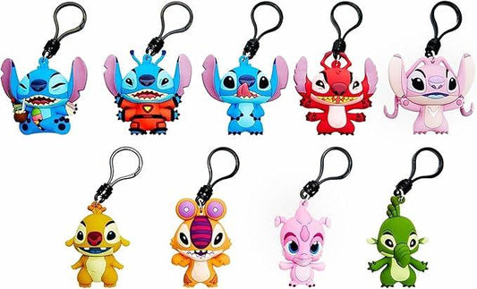 Snaps Disney Stitch Series 5 -3D Figural Foam Bag Clip Keychain