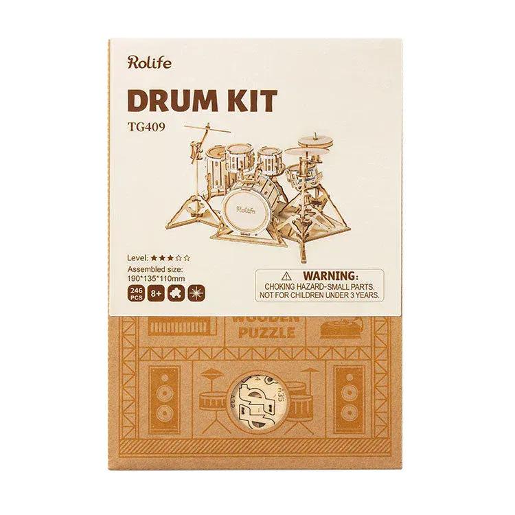 Snaps Drum Kit - Rokr 3d Wooden Puzzle
