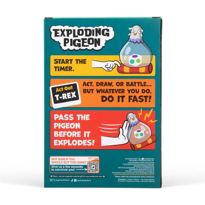 Snaps Exploding Pigeon Game