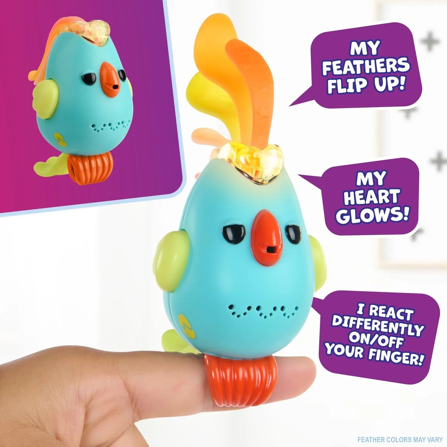 Snaps Fingerlings Sweet Tweets Interactive Bird: Lionel