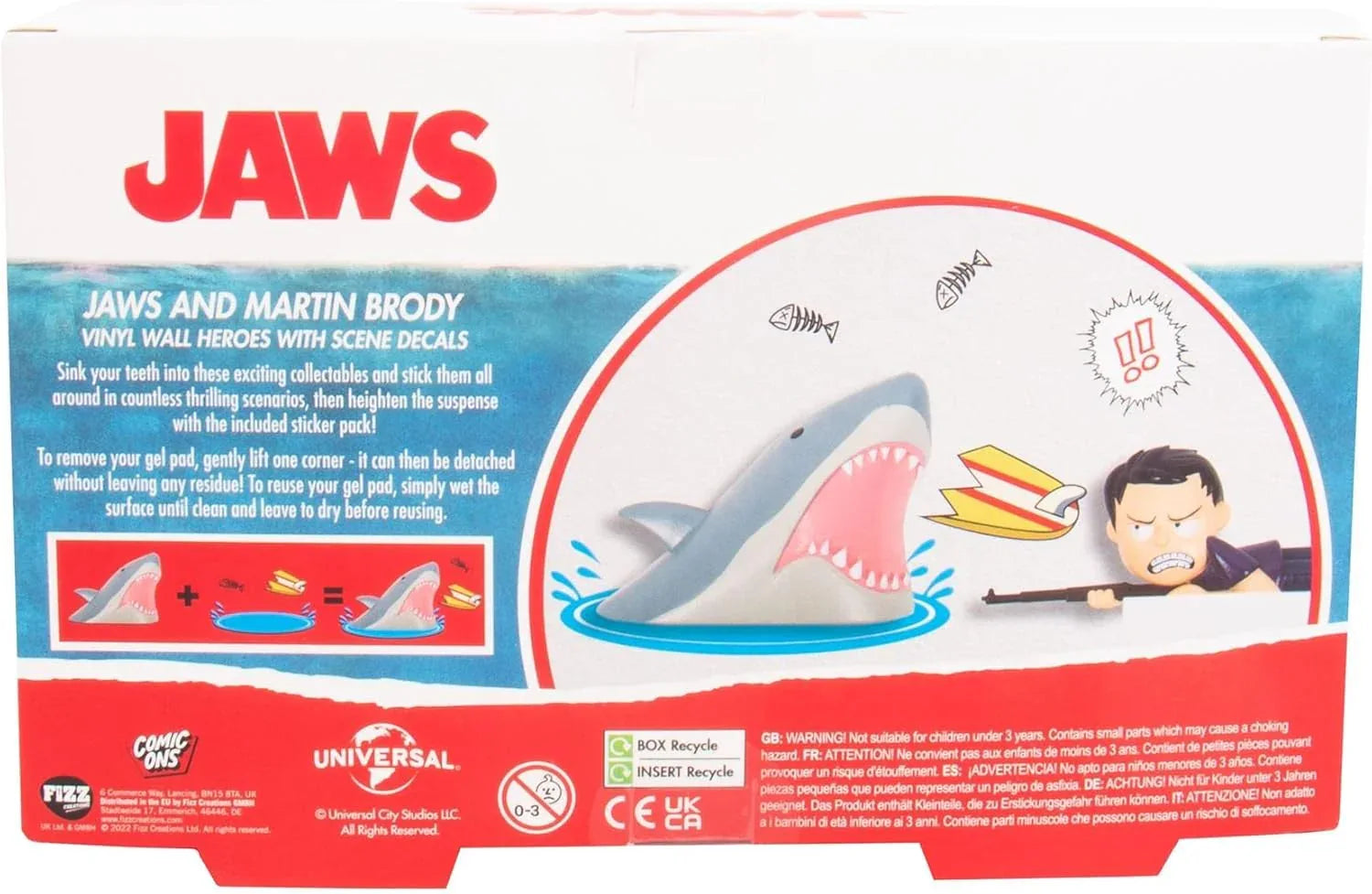 Snaps Fizz Creations Jaws Comic Ons