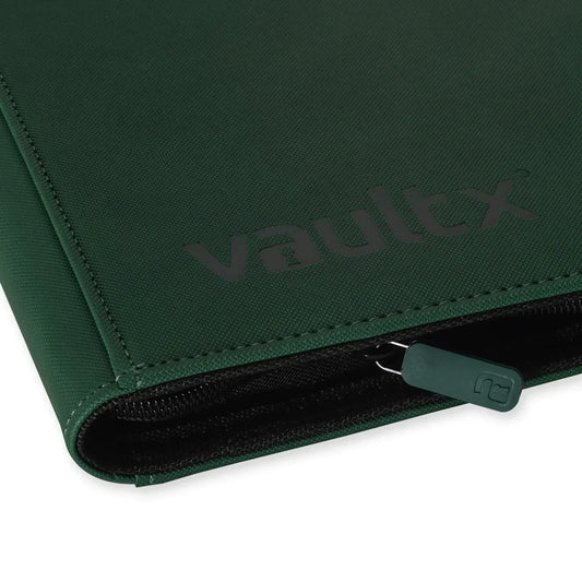 Snaps Forest Green 9 Slot Vault X 9-Pocket Exo-Tec Zip Binder