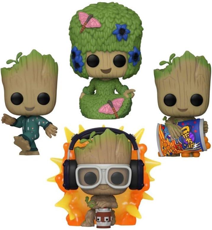 Snaps Funko Pop! Marvel I Am Groot 4-Pack