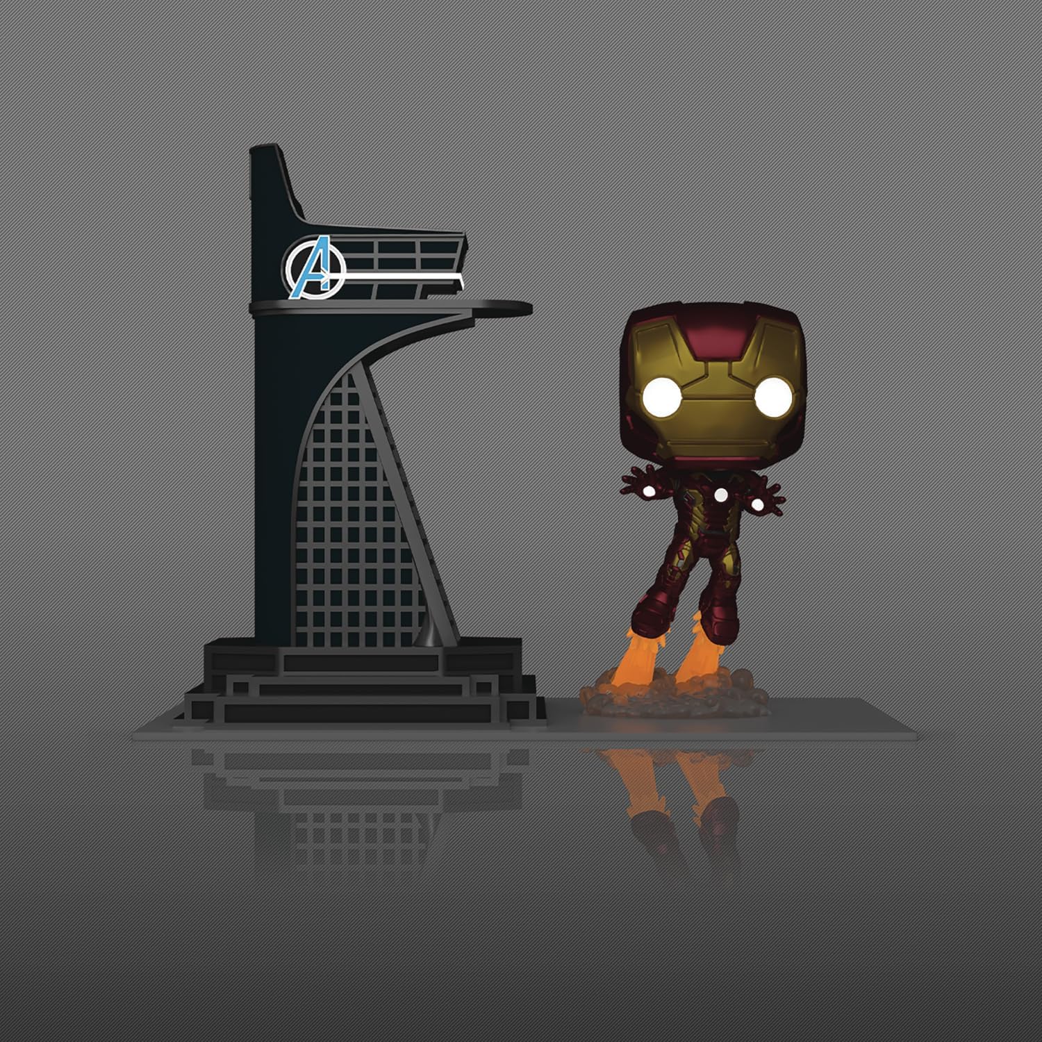 Snaps Funko Pop! Town: Avengers: Age of Ultron - Avengers Tower with Iron Man (Glow-in-The-Dark) PX Vinyl Figure