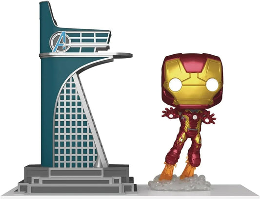 Snaps Funko Pop! Town: Avengers: Age of Ultron - Avengers Tower with Iron Man (Glow-in-The-Dark) PX Vinyl Figure