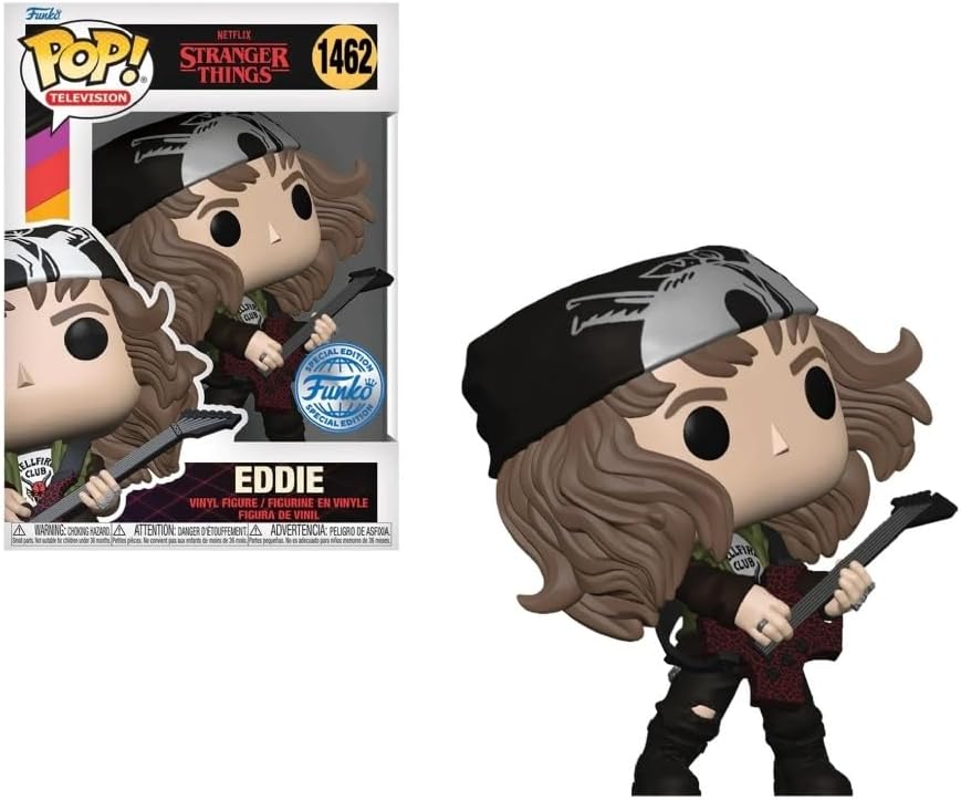 Snaps Funko POP! TV: Stranger Things - Hunter Eddie With Guitar - Metallic