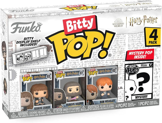 Snaps Hermione & Hagrid & Ron Weasley +1 Mystery Funko Bitty Pop: Harry Potter Multipack Series 1 - Choose Your Toy!