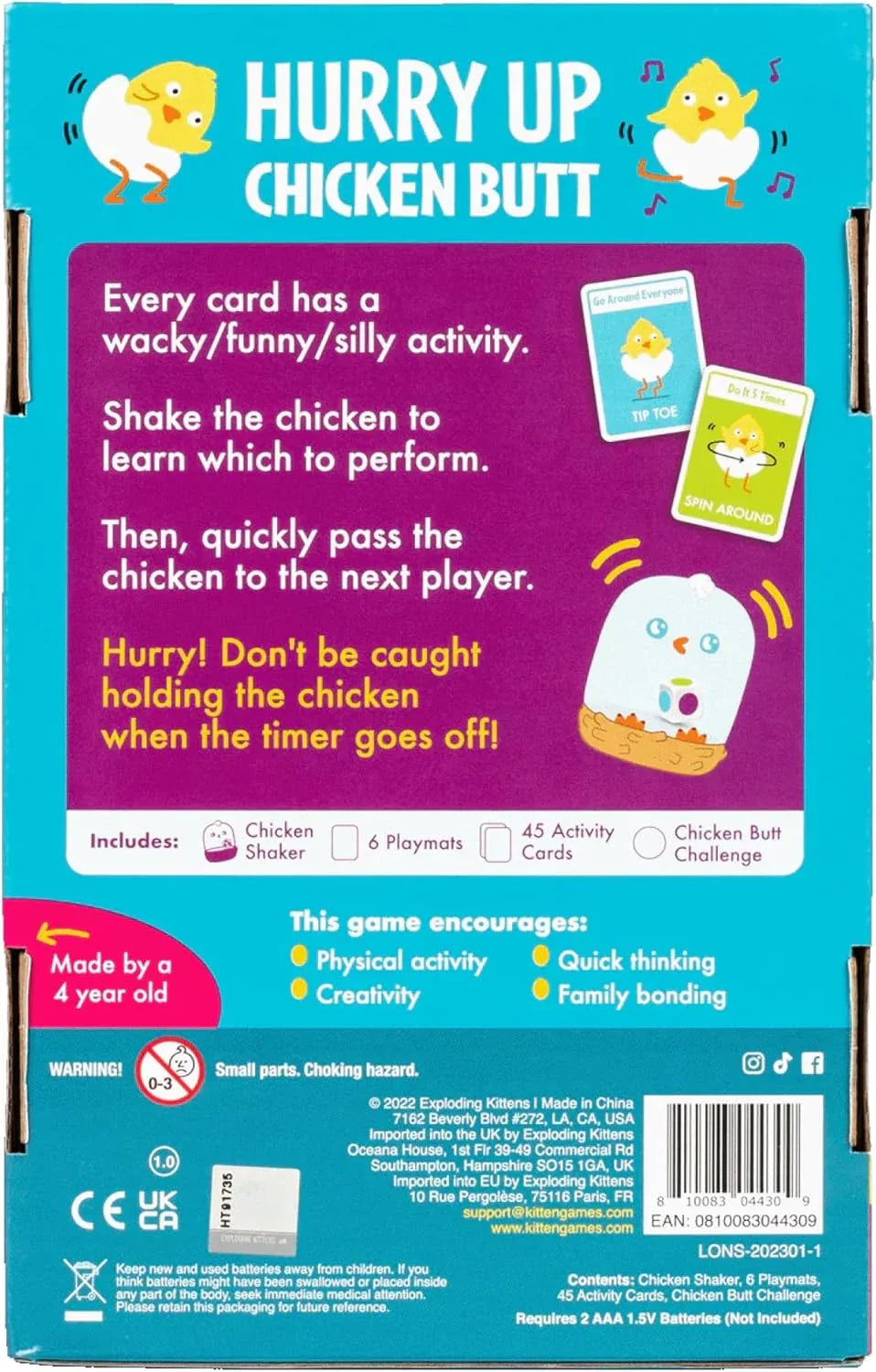Snaps Hurry Up Chicken Butt Game
