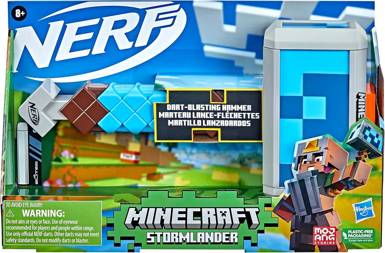 Snaps Nerf Minecraft Stormlander Dart-Blasting Hammer