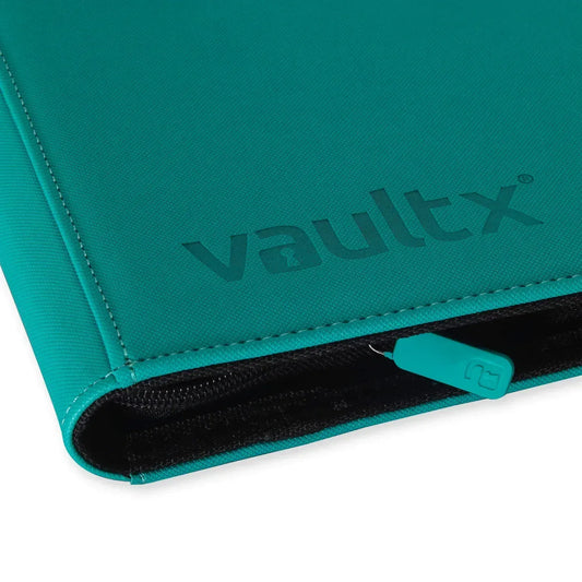 Snaps Ocean Blue 9 Slot Vault X 9-Pocket Exo-Tec Zip Binder