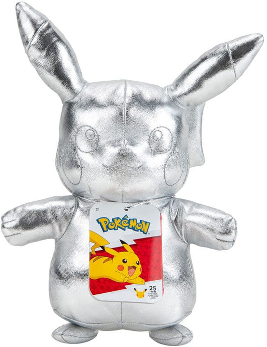 Snaps Pikachu Pokemon 25th Celebration Silver Plush Assorted